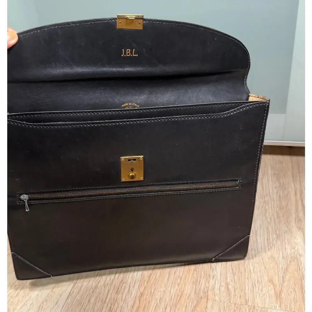 Vintage Gucci Leather Envelope Document Portfolio